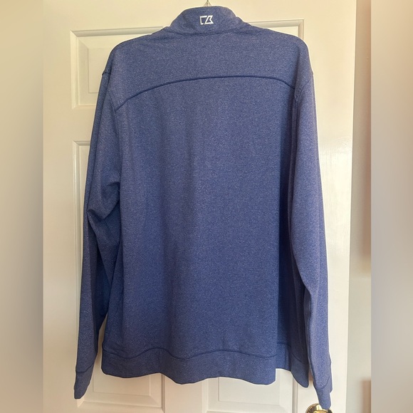 Kentucky Wildcats Cutter & Buck Shoreline Heathered Quarter Zip Mens Pullover - Picture 3 of 6